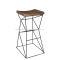 Industrial High Metal Holz Bar Hocker